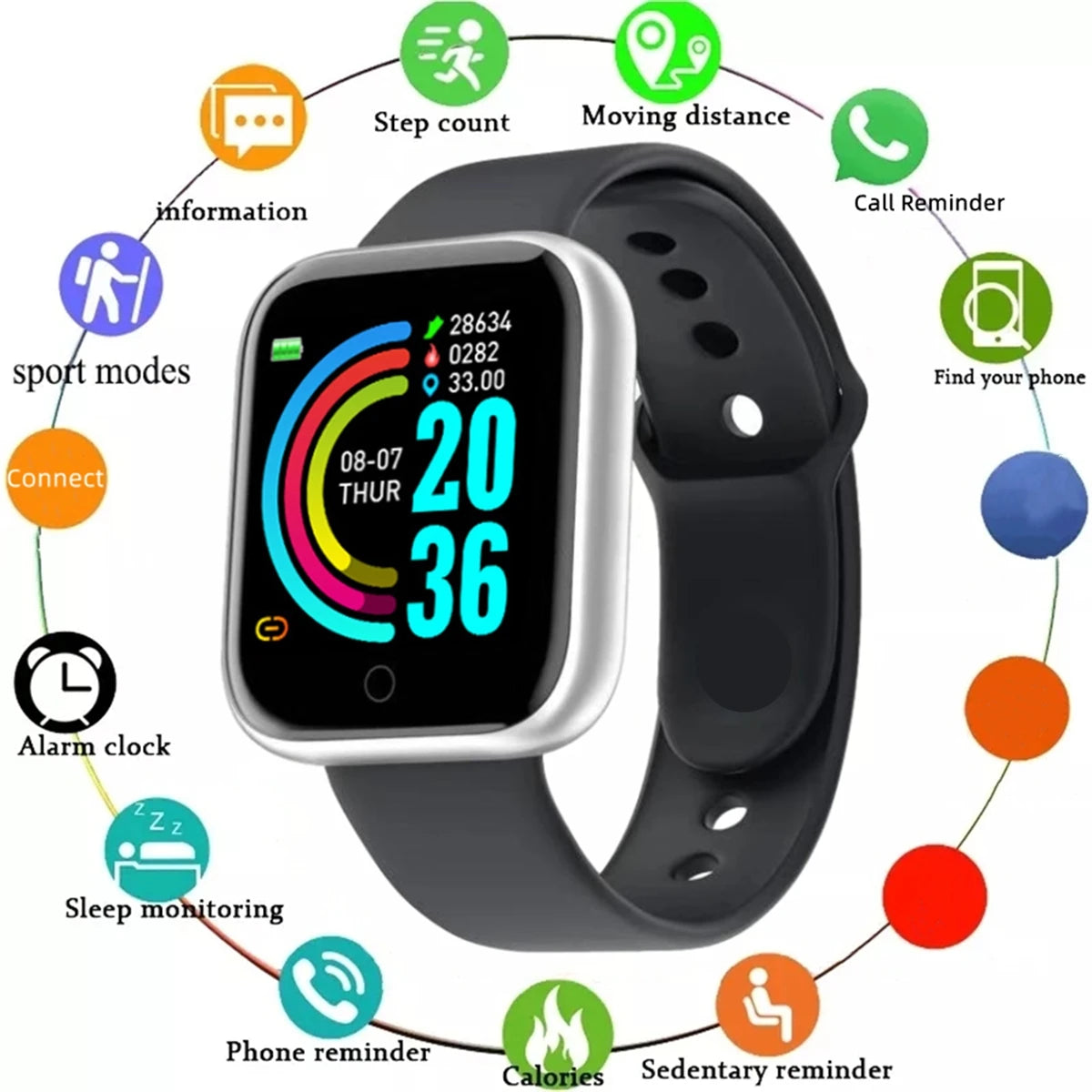 High tech Fitness smart watch